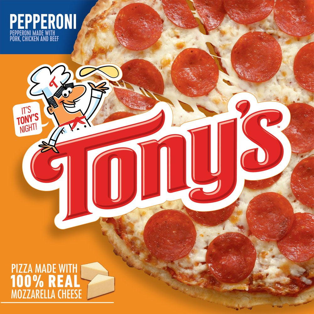 Tony'S Pizzeria Style Crust Pepperoni Frozen Pizza, 18.56 Oz