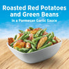 Birds Eye Steamfresh Sauced Parmesan Garlic Roasted Red Potatoes and Green Beans, Frozen Vegetables, 10.8 Oz Bag (Frozen)