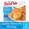 Seapak Jumbo Butterfly Shrimp with Crispy Breading, Easy to Bake, Frozen, 9 Oz