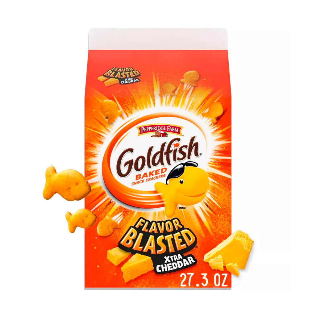 Goldfish Flavor Blasted Extra Cheddar Snack Crackers