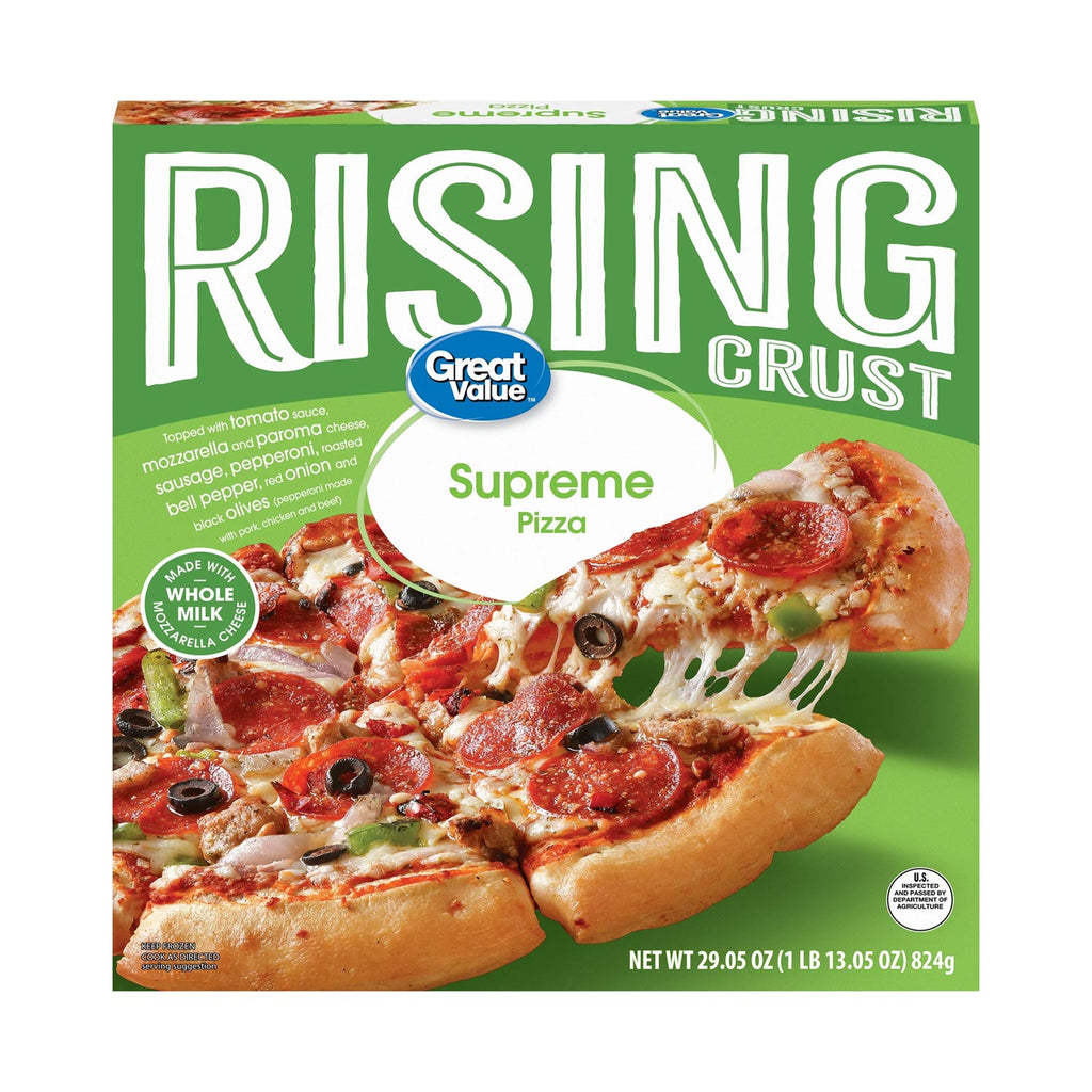 Great Value Rising Crust Frozen Pizza, Supreme