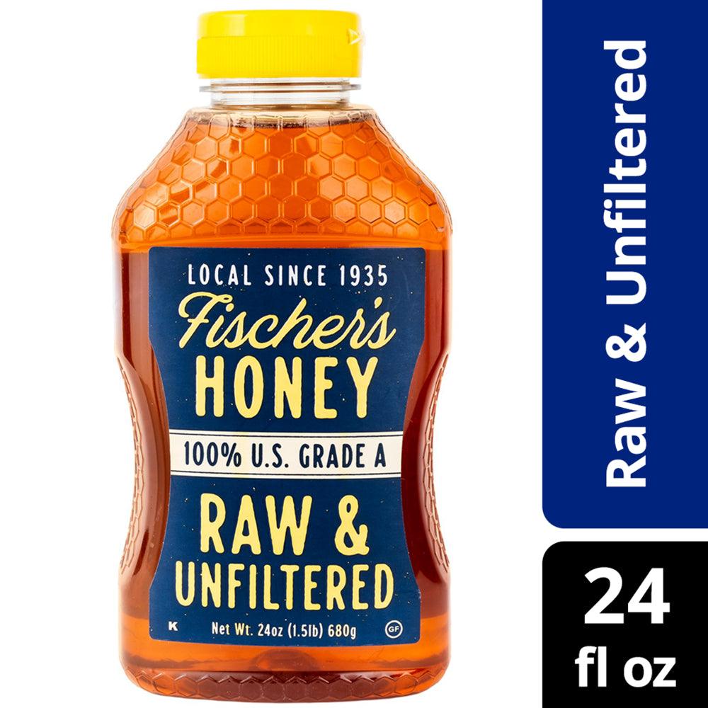 100% US Grade A, Raw and Unfiltered Honey, 24 Oz