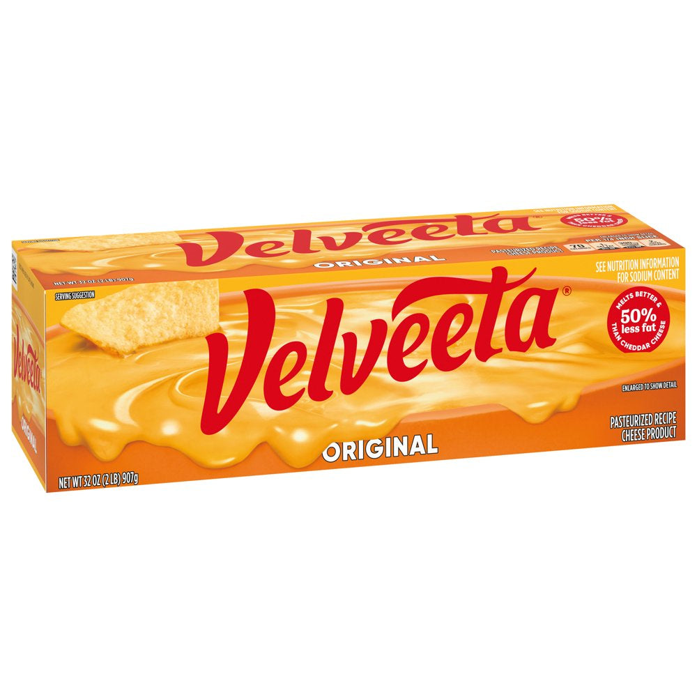 Velveeta Original Melting Cheese Dip & Sauce (Classic Size), 32 Oz Block