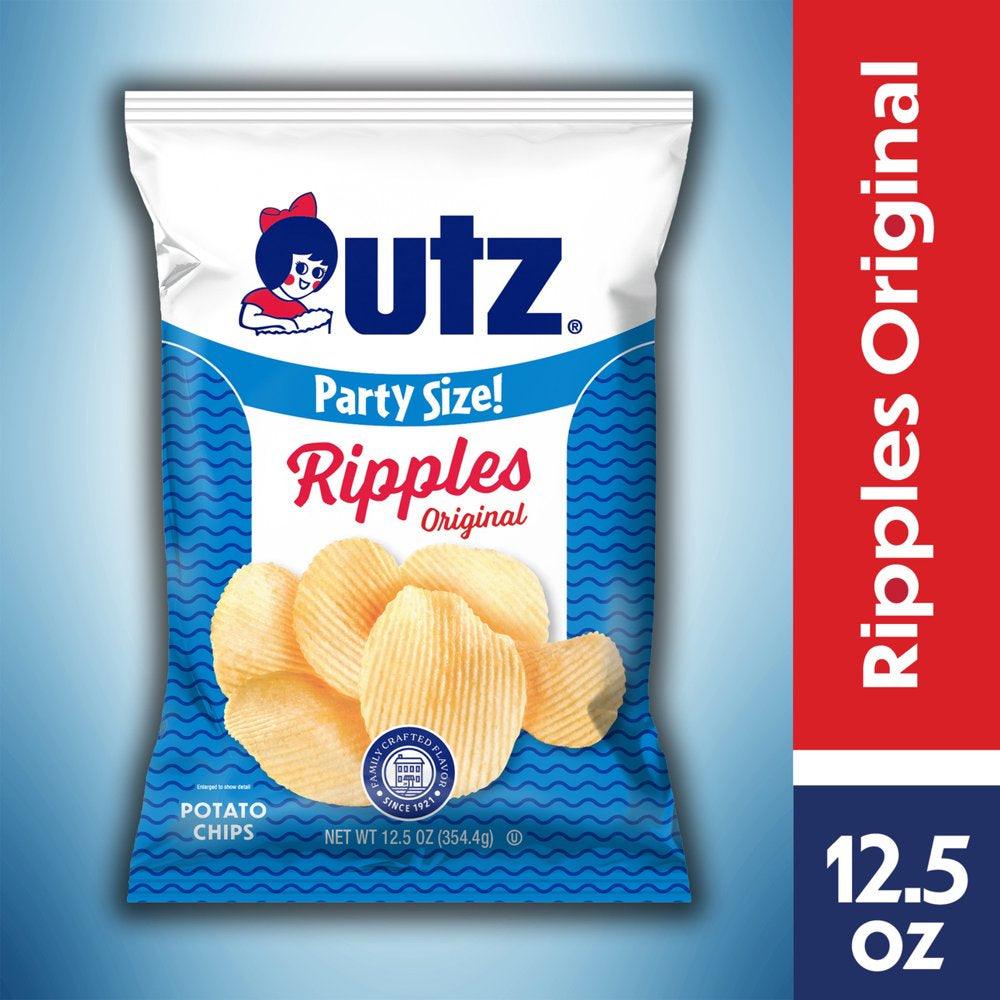 12.5 Oz Utz Ripples Original Potato Chips