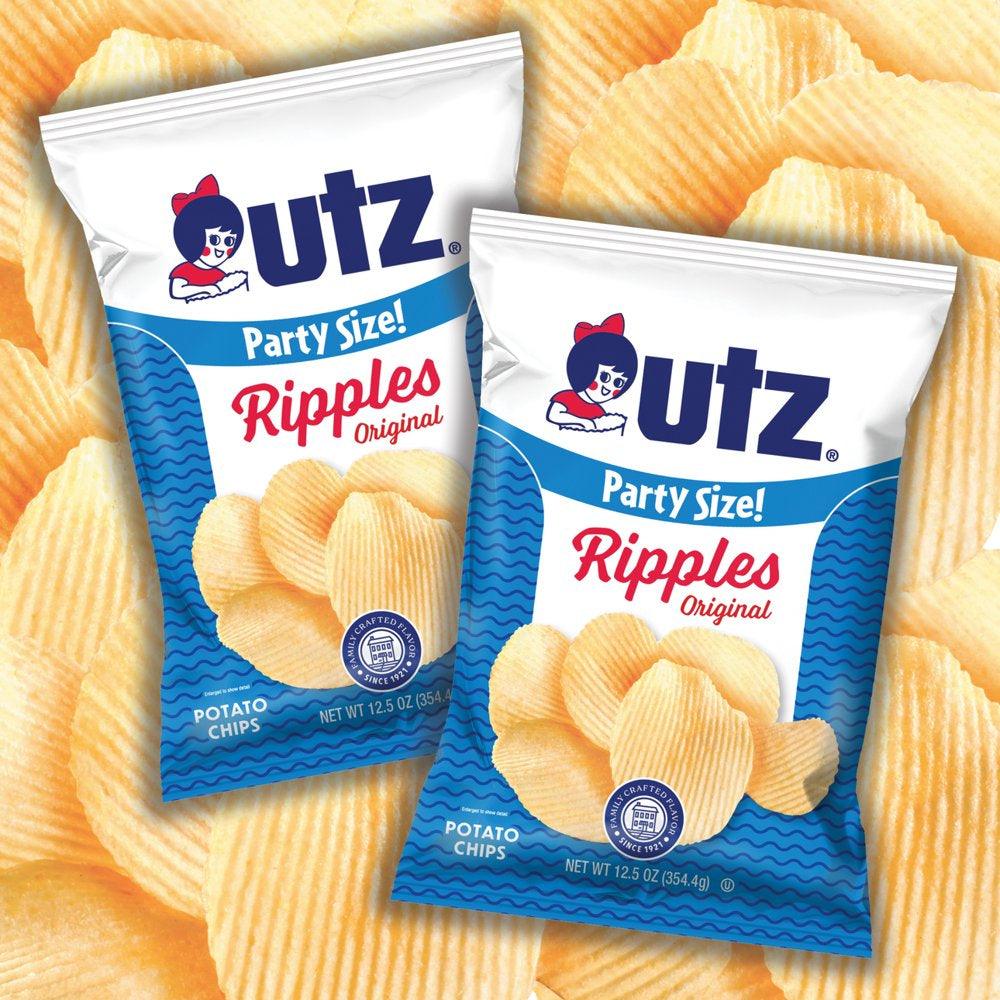 12.5 Oz Utz Ripples Original Potato Chips