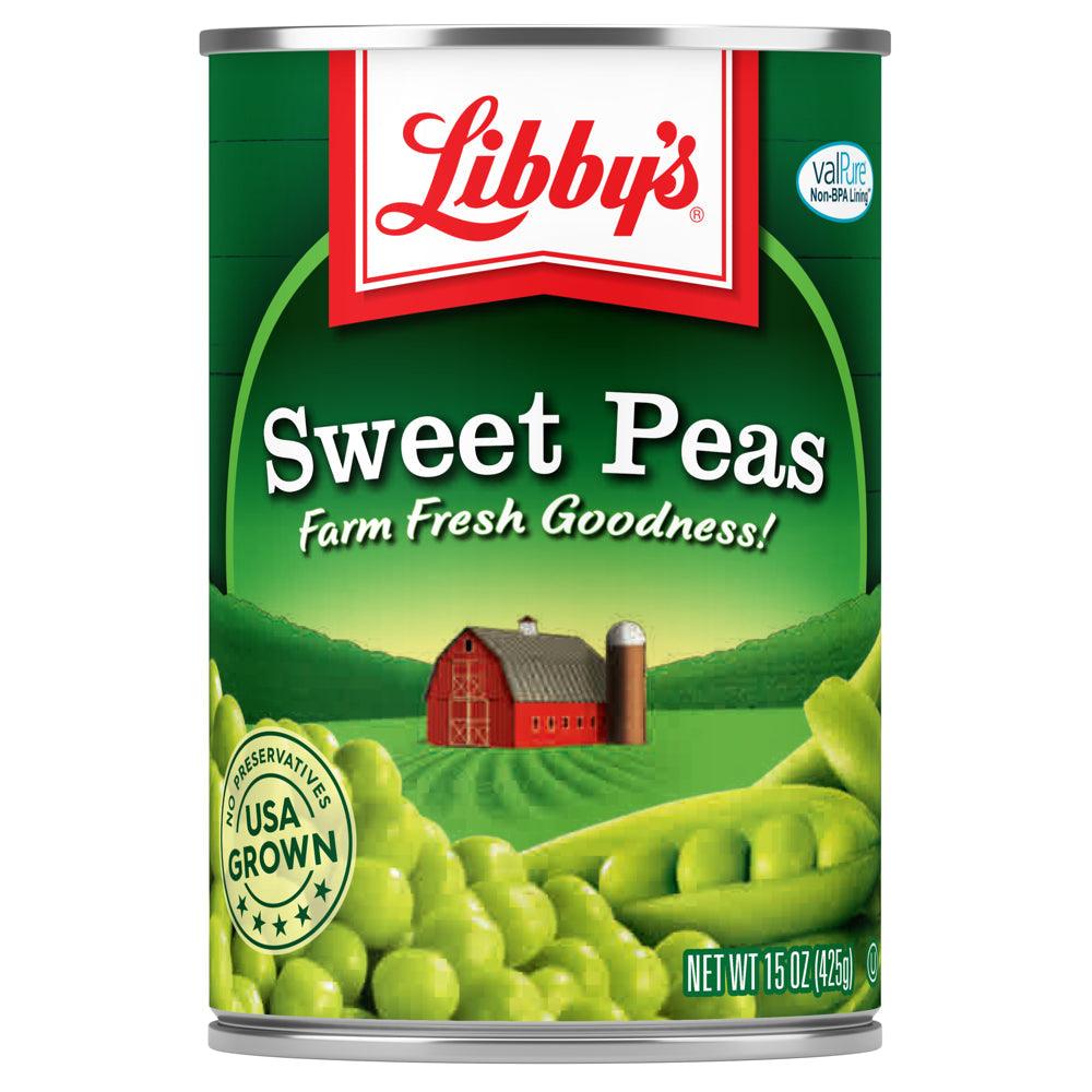 (12 Cans) Libby'S Canned Sweet Peas, 15 Oz