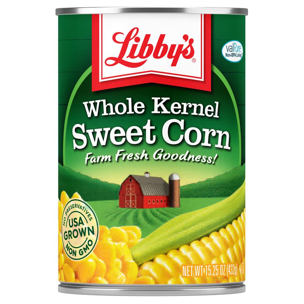 (12 Cans) Libby'S Canned Whole Kernel Sweet Corn, 15.25 Oz