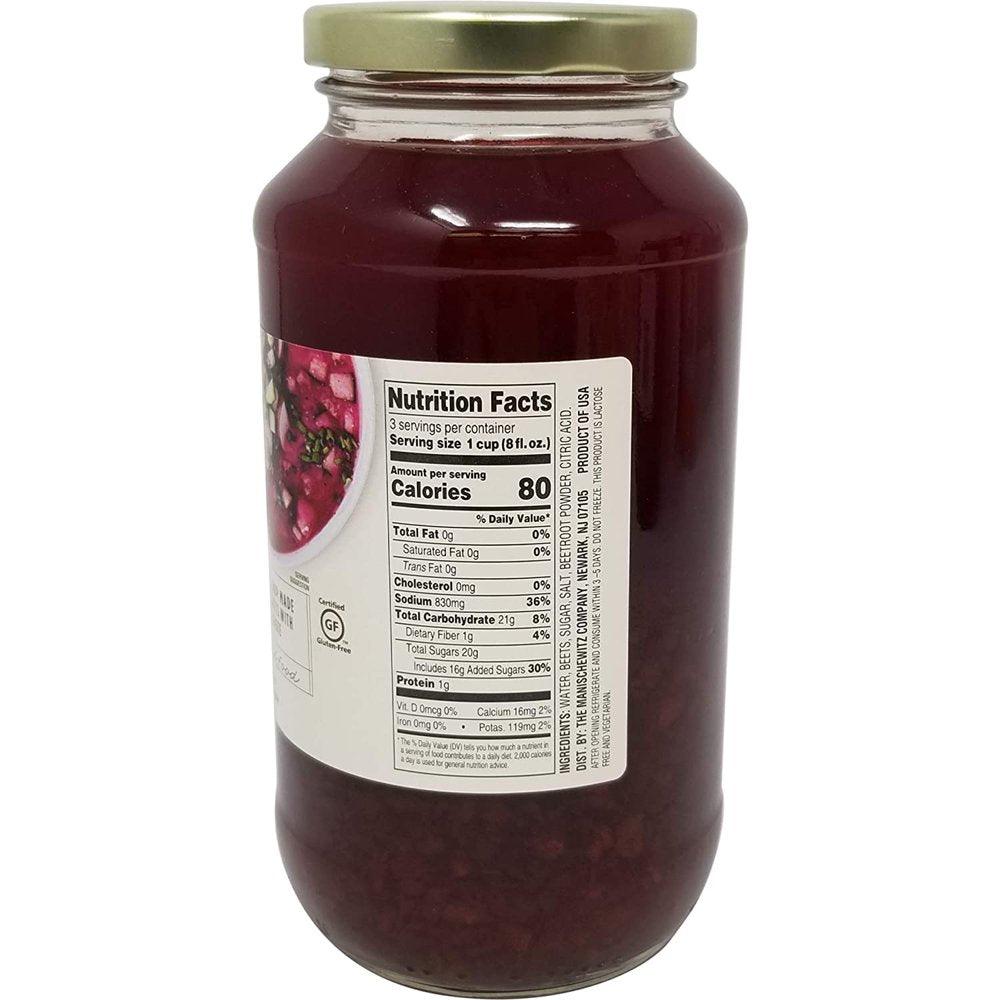 (12 Cans) Manischewitz Kosher Borscht with Diced Beets, 24 Fl Oz