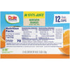 (12 Cups) Dole Fruit Bowls Mandarin Oranges in 100% Fruit Juice, 4 Oz