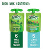 (12 Pack) Gogo Squeez Apple Apple and Gimme 5 Applesauce Pouch, 3.2 Oz, 12 Pack