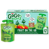 (12 Pack) Gogo Squeez Applesauce Apple Apple Snack Pouch, 3.2 Oz