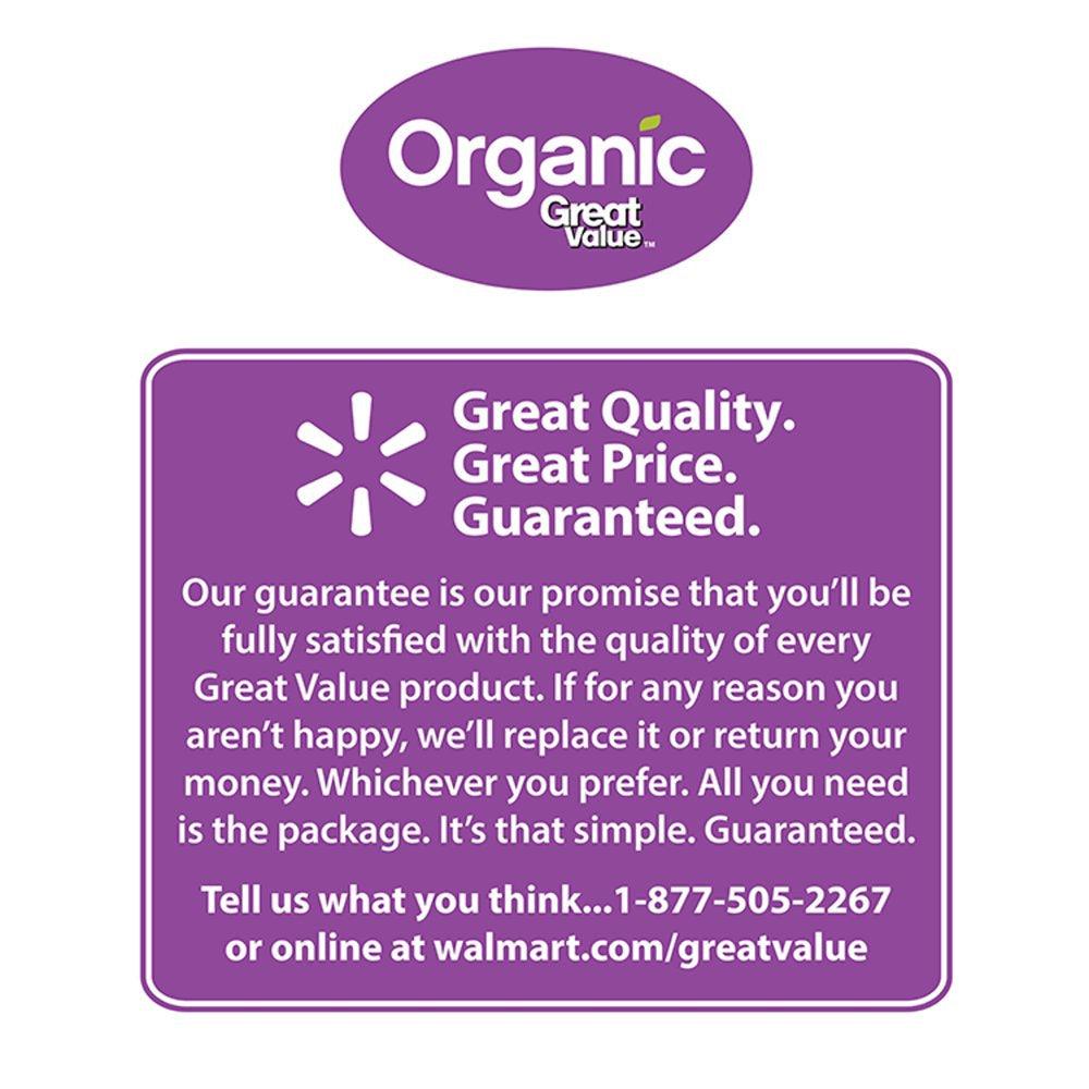 (12 Pack) Great Value Organic Applesauce Pouches, Unsweetened, 3.2 Oz, 12 Pack