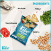 12-Pack Mediterranean Herbs Chickpea Chips | Gluten-Free, Preservative-Free & Healthy for You, High Protein, Non-Gmo, Vegan Snacks | Kibo Foods