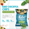 12-Pack Mediterranean Herbs Chickpea Chips | Gluten-Free, Preservative-Free & Healthy for You, High Protein, Non-Gmo, Vegan Snacks | Kibo Foods