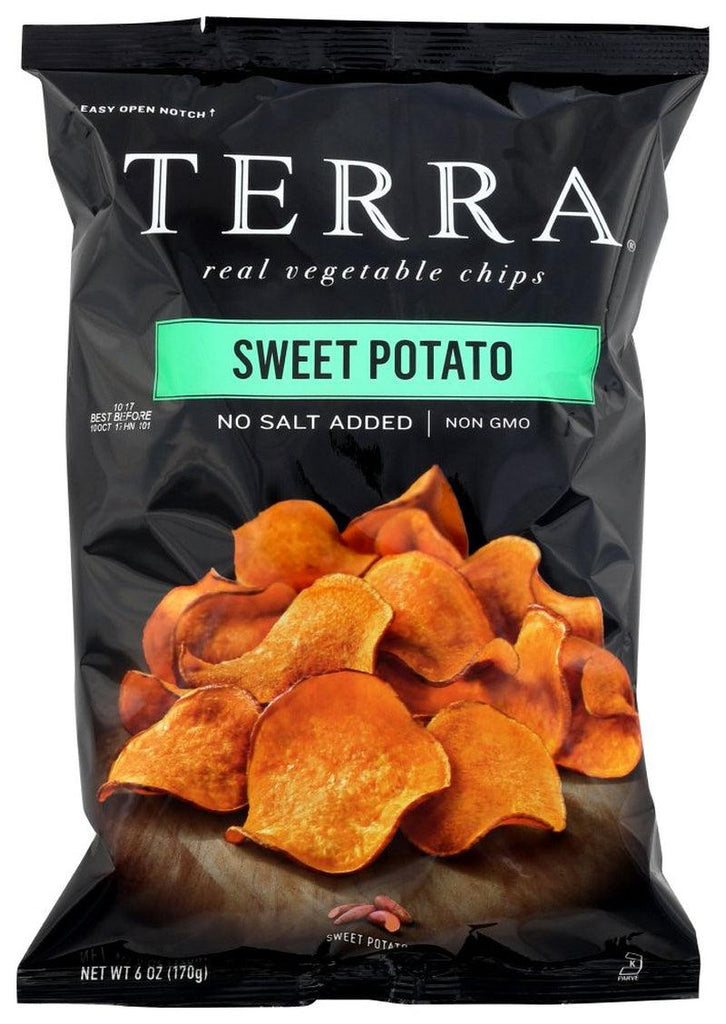 (12 Pack) Sweet Potato Chips Sweet Potato No Salt Added, 6 Oz.