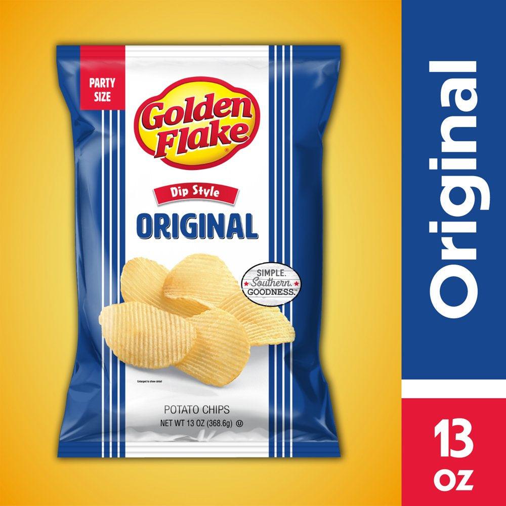 13 Oz Golden Flake Thin & Crispy Original Potato Chips