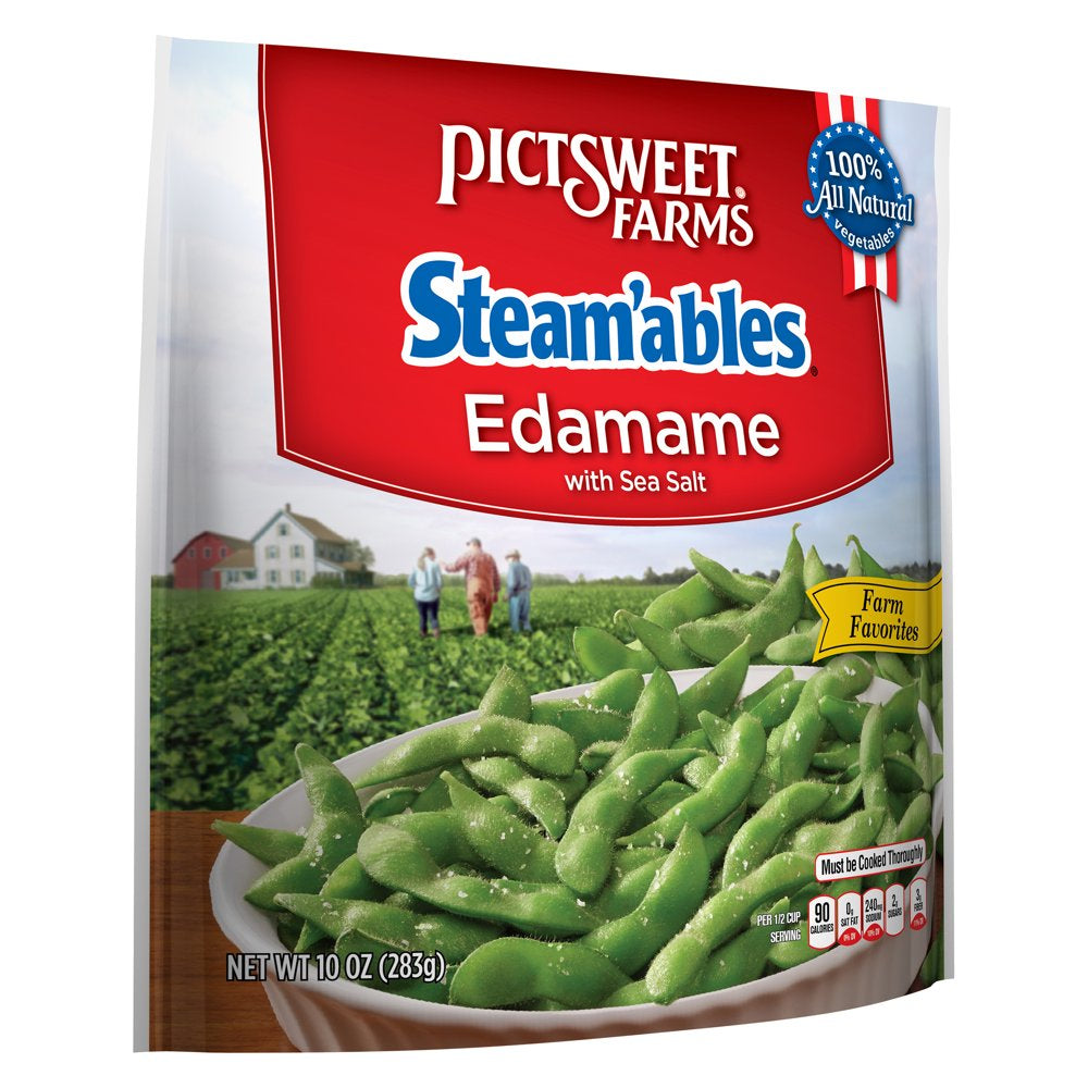 Pictsweet Farms® Steam'Ables® Edamame with Sea Salt, Farm Favorites, Frozen Vegetables,10 Oz.