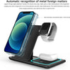 15W Fast Charging Wireless Charging Station 3 in 1 Charging Station for Multiple Devices 15W Foldable Wireless Charger Stand