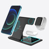 15W Fast Charging Wireless Charging Station 3 in 1 Charging Station for Multiple Devices 15W Foldable Wireless Charger Stand