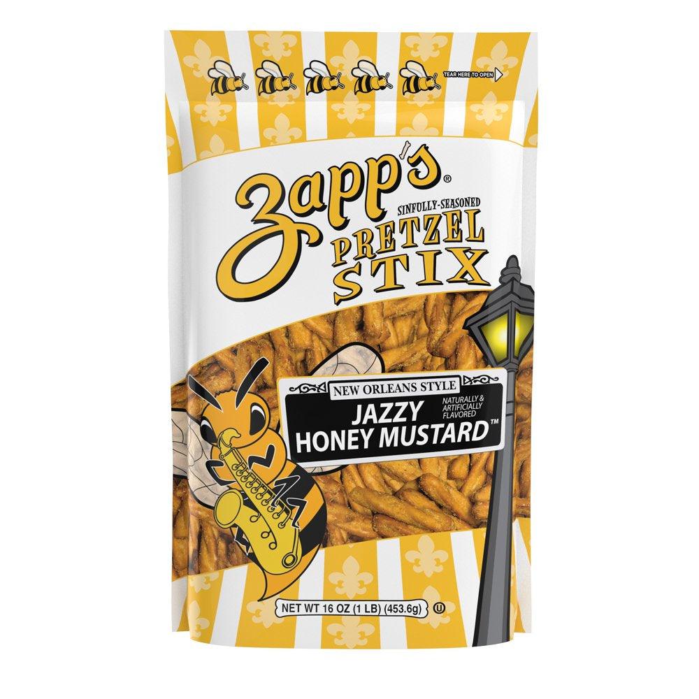 16 Oz Zapp'S Jazzy Honey Mustard Pretzel Stix