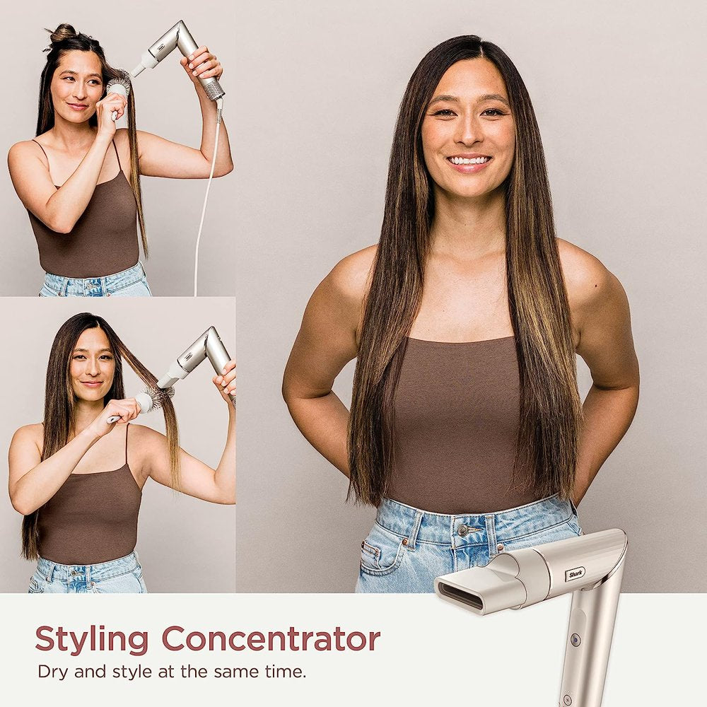 Shark Flexstyle Air Styling & Drying System, Powerful Hair Blow Dryer and Multi-Styler,Straight & Wavy, HD430