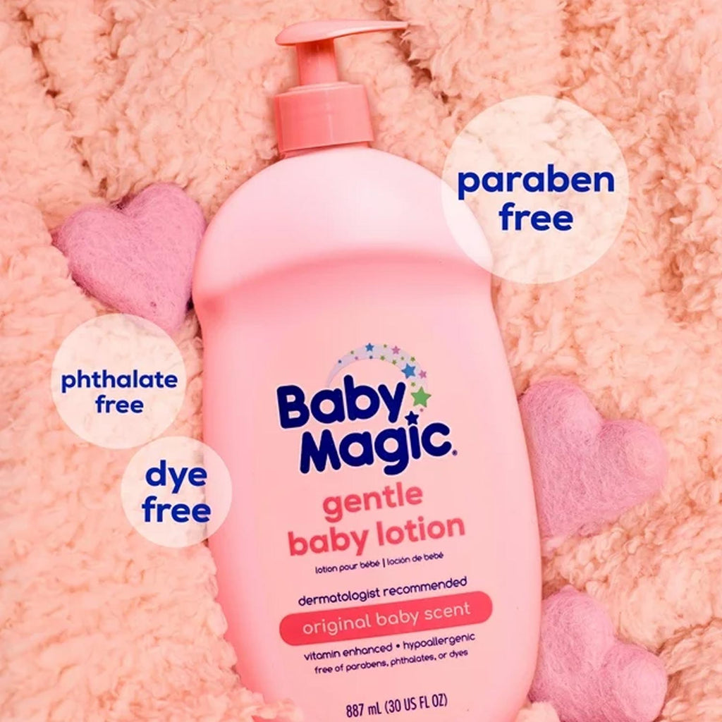 Baby Magic Gentle Baby Lotion, Original Baby Scent, Hypoallergenic, 30 oz