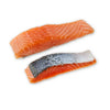 Fresh Atlantic Salmon Portions, 0.70 - 1.10 lb. Whole Salmon Portion. 240 Calories per 3 oz Serving. Certifications - BAP Certified