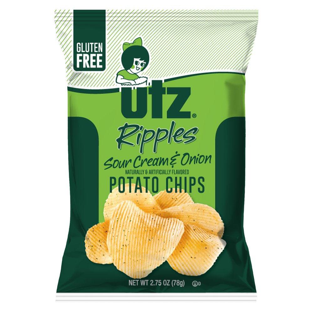 2.75 Oz Utz Ripples Sour Cream & Onion Potato Chips