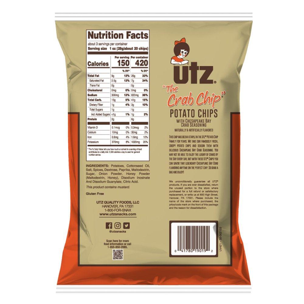 2.75 Oz Utz "The Crab Chip" Potato Chips