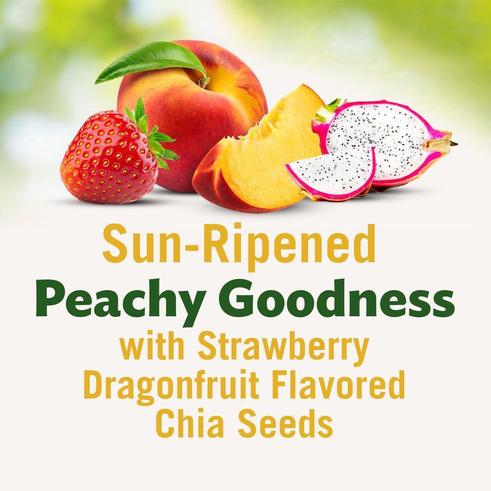 (2 Cups) Del Monte Fruit & Chia Peaches in Dragon Fruit Cups, 7 Oz