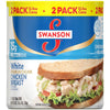 (2 Pack) Swanson White Premium Chunk Canned Chicken Breast in Water, Fully Cooked Chicken, 12.5 OZ Can