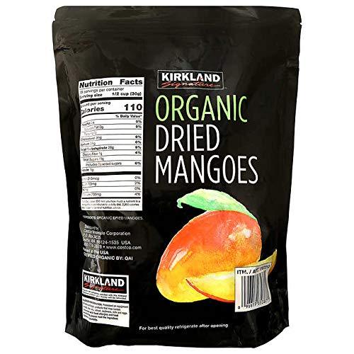 2 Packs Kirkland Signature Organic Dried Mangoes 40 OZ Each Pack, Total 5 Lbs - dealwake