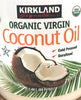 2 X Kirkland Organic Virgin Coconut Oil Cold Pressed Unrefined 2.48L (84 FL OZ)