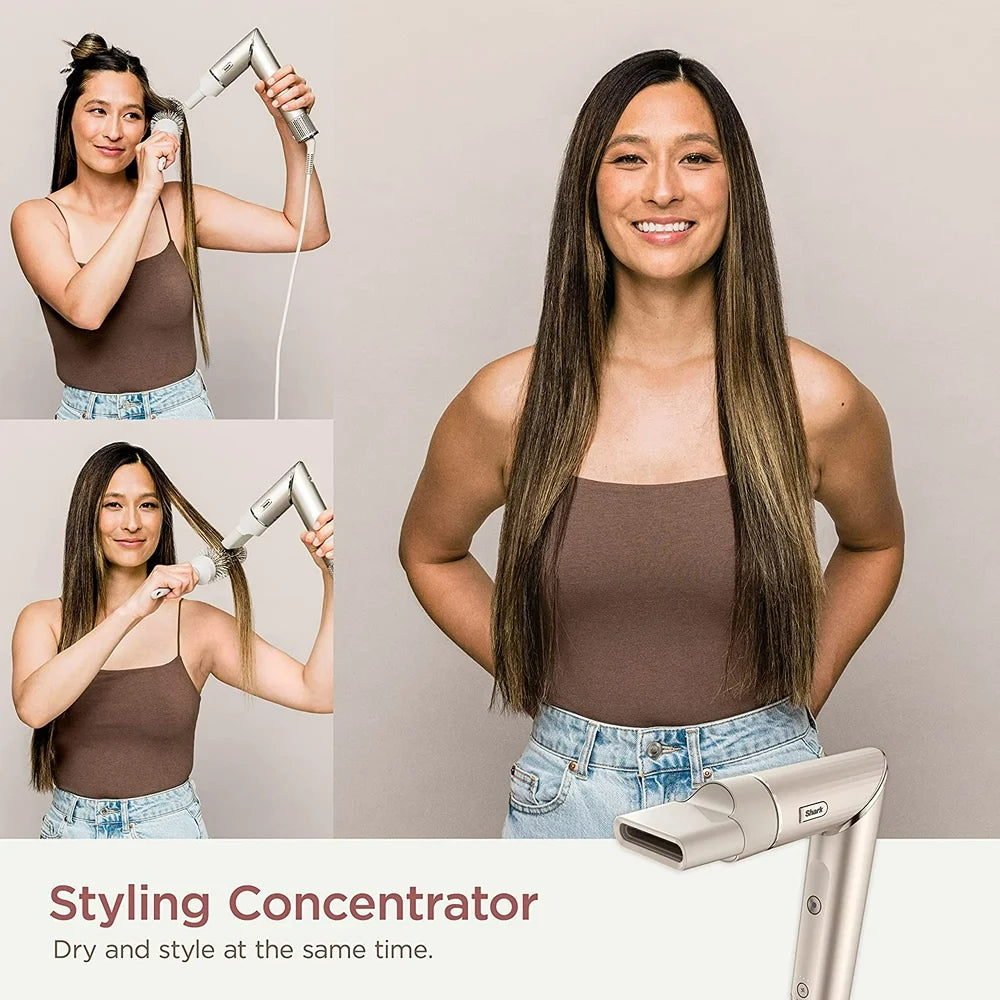 Shark Flexstyle Air Styling & Drying System, Powerful Hair Blow Dryer and Multi-Styler,Curly & Coily, HD435