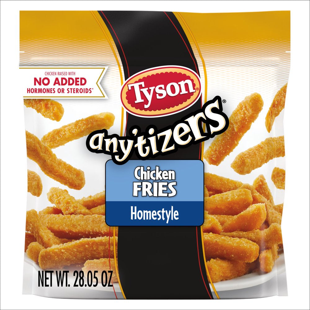 Tyson Any'Tizers Homestyle Chicken Fries, 1.75 Lb Bag (Frozen)