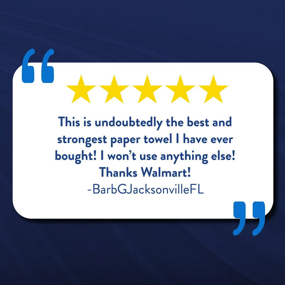 Great Value Ultra Strong Paper Towels, White, 2 Triple Rolls