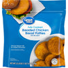 Great Value Fully Cooked Breaded Chicken Breast Patties, 23.8 Oz (Frozen)