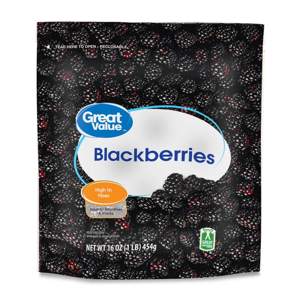 Great Value Frozen Blackberries, 16 Oz