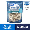 Great Value Frozen Raw Medium Peeled Deveined Tail-On Shrimp, 12 Oz (41-60 Count per Lb)