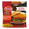 Tyson Fully Cooked and Breaded Spicy Chicken Patties, 1.62 Lb Bag (Frozen)