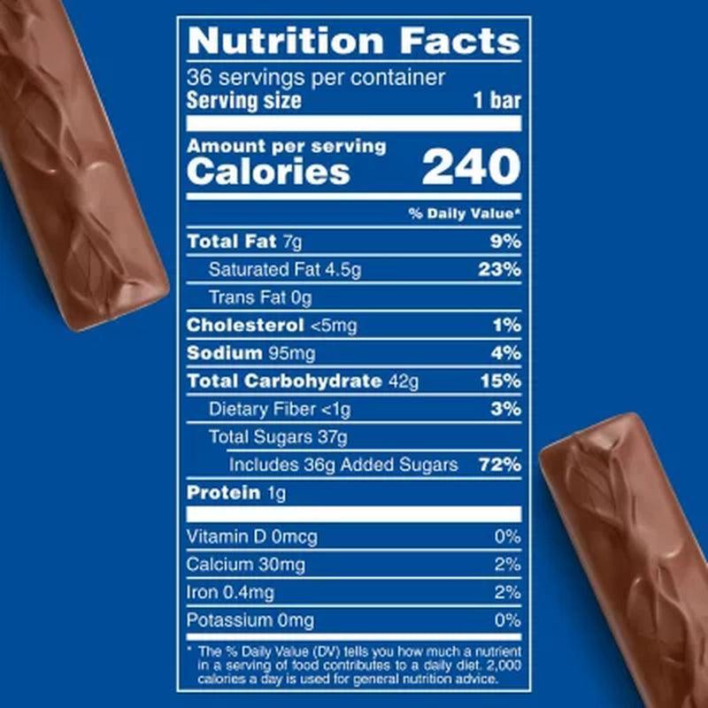 3 Musketeers Chocolate Candy Bars Full Size Bulk Pack (1.92 Oz., 36 Ct.)