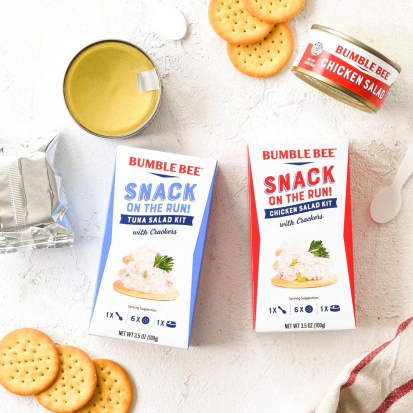 (3 Pack) Bumble Bee Snack on the Run! Tuna Salad Kits with Crackers 3.5 Oz