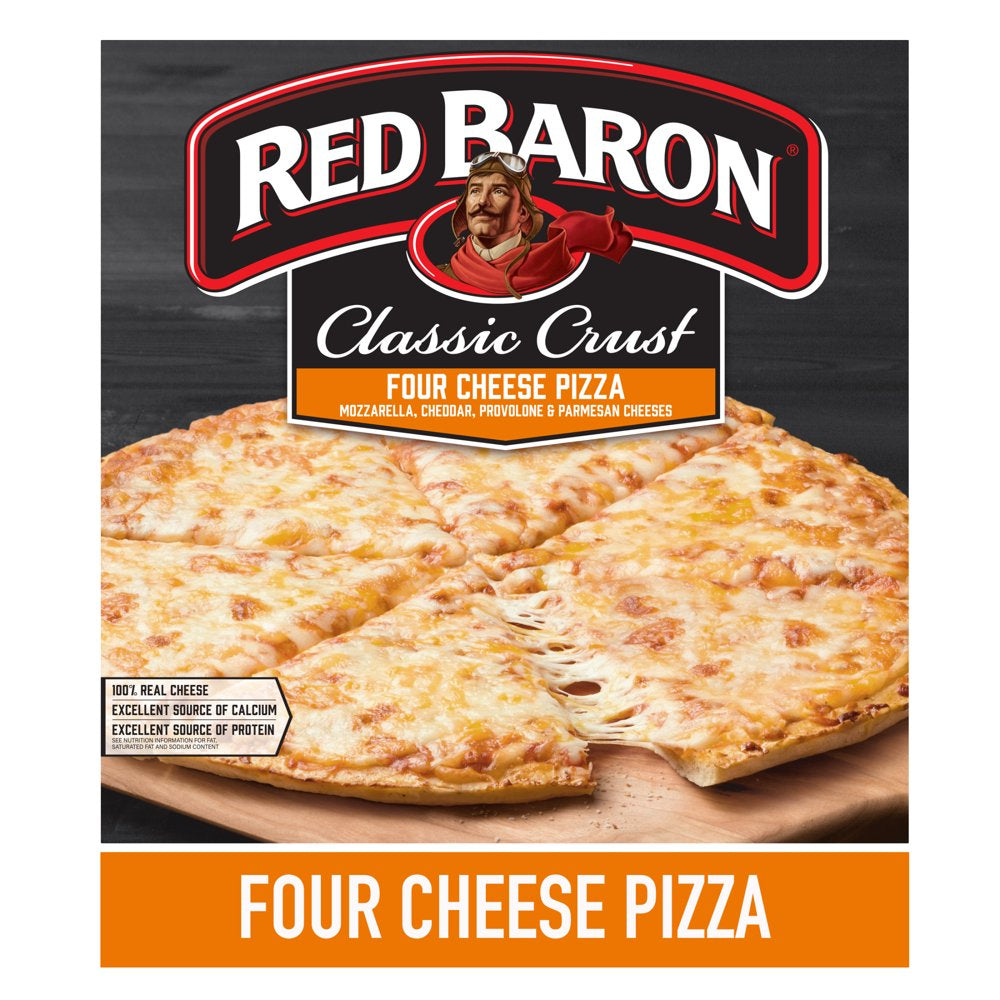 Red Baron Frozen Pizza Classic Crust 4-Cheese, 21.06 Oz