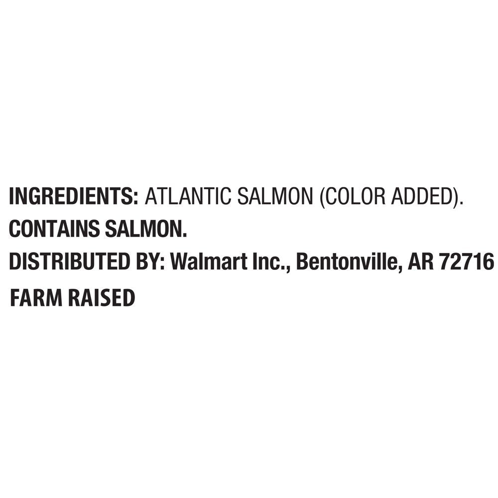 Great Value Skin on Atlantic Salmon Portions, 2 Lb (Frozen)