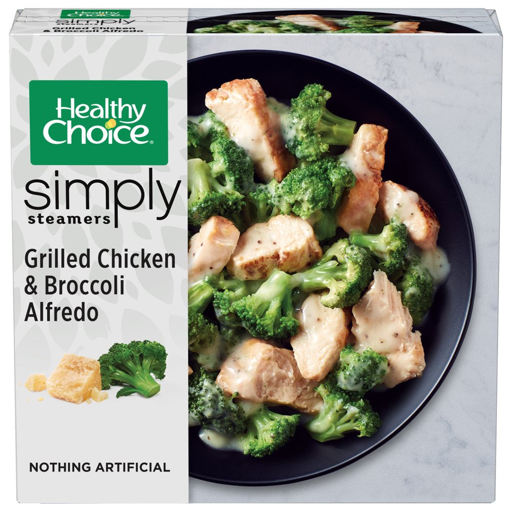 Healthy Choice Simply Steamers Grilled Chicken & Broccoli Alfredo, 9.15 Oz (Frozen)