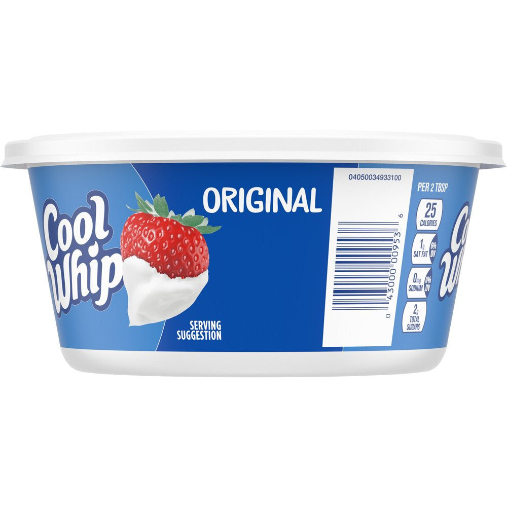 Cool Whip Original Whipped Cream Topping, 8 Oz Tub