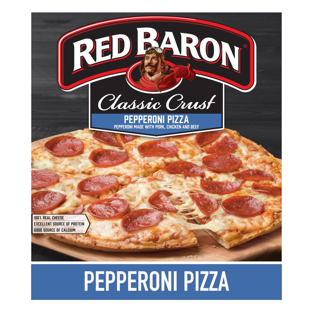 Red Baron Frozen Pizza Classic Crust Pepperoni, 20.61 Oz