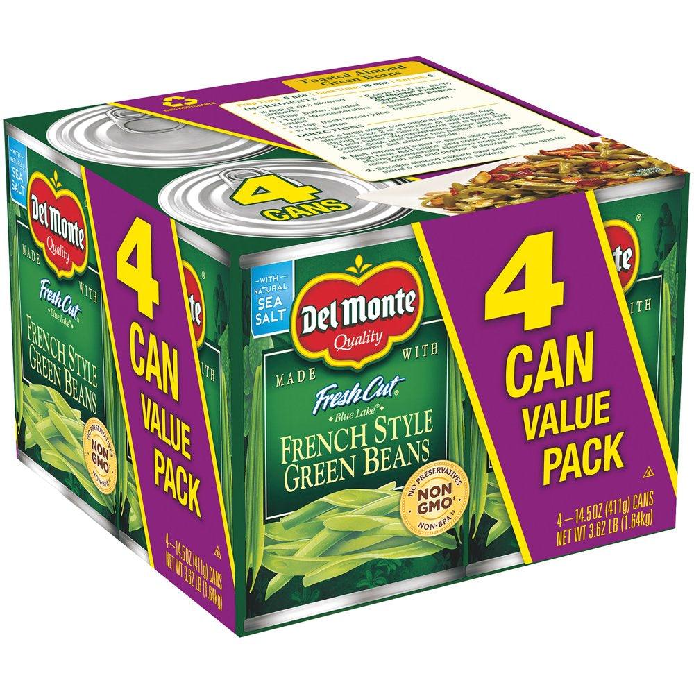 (4 Cans) Del Monte French Style Green Beans, 14.5 Oz Can