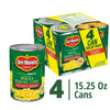 (4 Cans) Del Monte Whole Kernel Corn, No Salt, 15.25 Oz