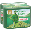 (4 Cans) Green Giant Sweet Peas, Shelf Stable, 15 Oz